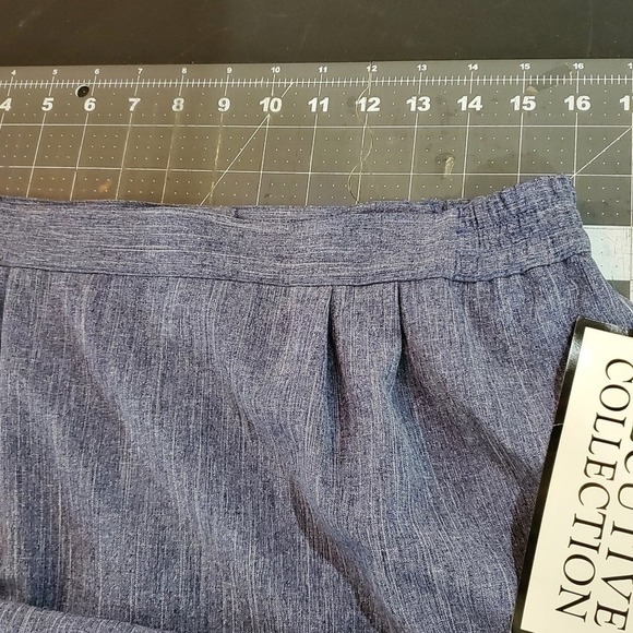 Vintage 90s Pencil Skirt Womens Size 14 Executive Collection Blue Career - Picture 8 of 9